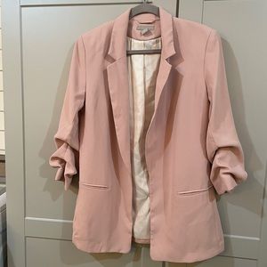 H&M pale pink blazer
